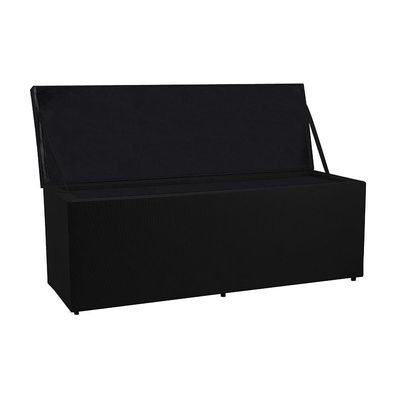 Recamier Baú 1,40m Madrid Suede Preto Dal Poz Estofados