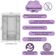 Guarda-roupa Infantil 122cm 4 Portas E 2 Gavetas Allegra Multimóveis Mp4443 Branco Branco