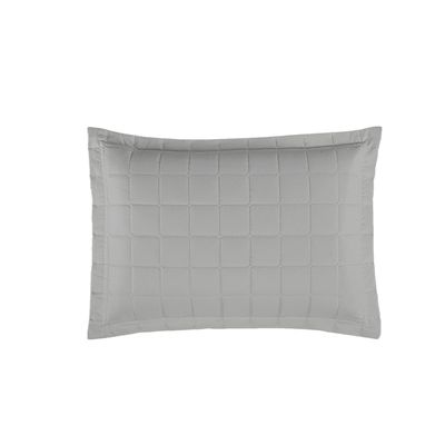 Porta Travesseiro Matelado Soft 1 Peça 70cm x 50cm 100% Poliéster - Cinza