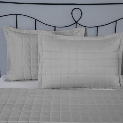Porta Travesseiro Matelado Soft 1 Peça 70cm x 50cm 100% Poliéster - Cinza