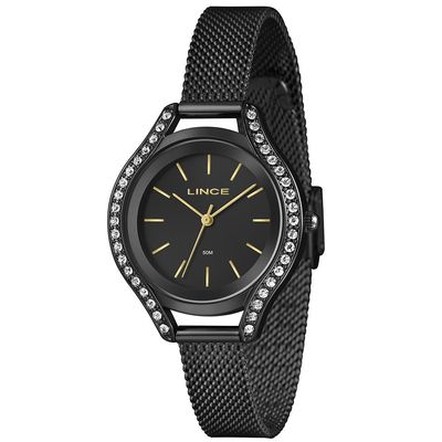 Relógio Lince Feminino Ref: Lrnm059l36 P1px Casual Mesh Black