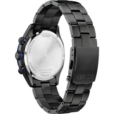 Relógio Citizen Masculino Ref: Ca0438-52e Solar Black Cronógrafo Eco-Drive