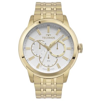 Relógio Technos Masculino Grandtech Dourado - 6P79BQ/1K