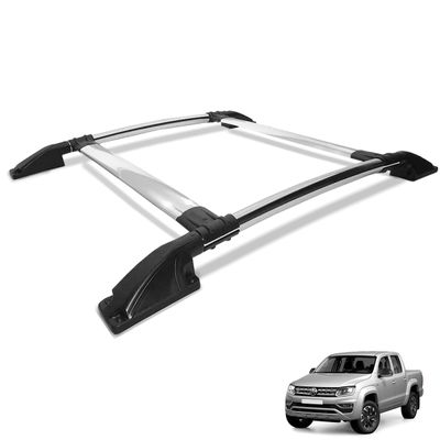 Rack De Teto Bagageiro Amarok 2010 a 2025 Cromado Tubolar