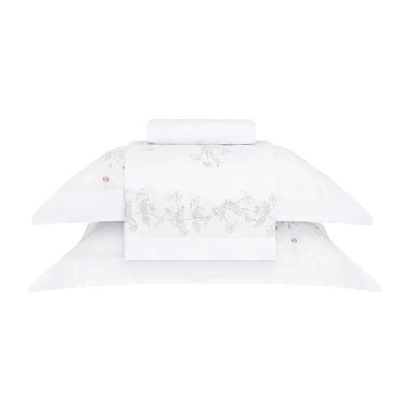 Jogo Cama Casal 4 pcs 180 fios Percalle Hedera Buddemeyer