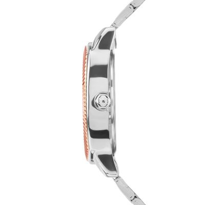 Relógio Euro Feminino Ref: Eu6p29ajd/4a Multifunção Retangular Bicolor