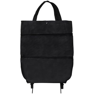 Carrinho Bolsa Sacola Multiuso com Rodinhas Preto Bel Único