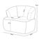 Kit 02 Poltronas Giratória Orgânica Para Sala Living Florea M05 Bouclê Creme - Lyam Decor