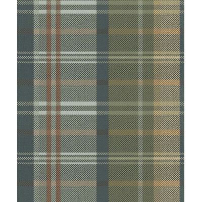 Papel de Parede Botany House Xadrez Verde 15565