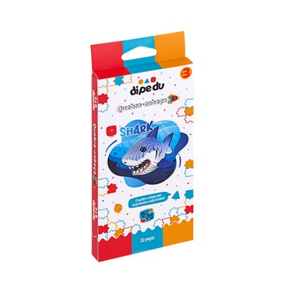 Quebra Cabeça 3D Infantil Dipedu Tubarão 22 Peças - Brw 3003