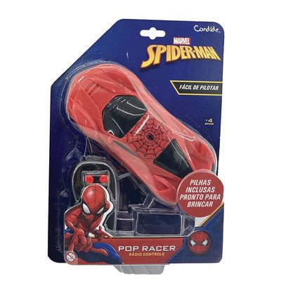 Carrinho de Controle Remoto Pop Racer - Homem Aranha