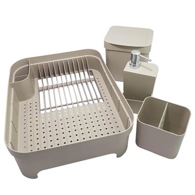 Utensílios Cozinha Escorredor Louça Lixeira