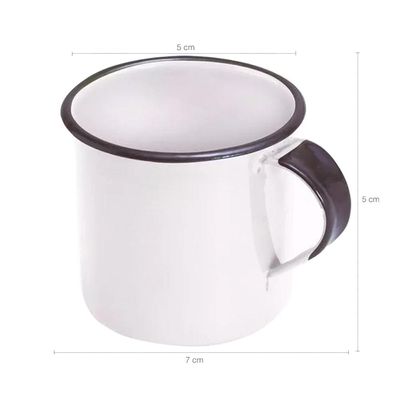 Jogo 6 Canecas Xícaras 70ml Chá Café Esmaltadas