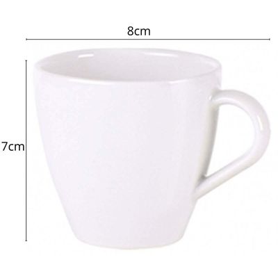 Jogo 6 Xícaras com Pires Chá Café 200ml Porcelana Tramontina Aura Cozinha Servir Mesa Posta
