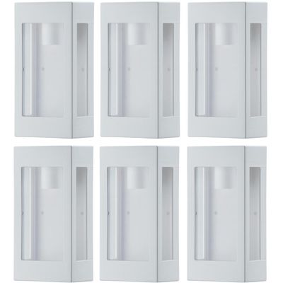 Kit 6 Arandelas Externas Prime Luminárias Bivolt de Parede Jardim Muro Entrada Dital