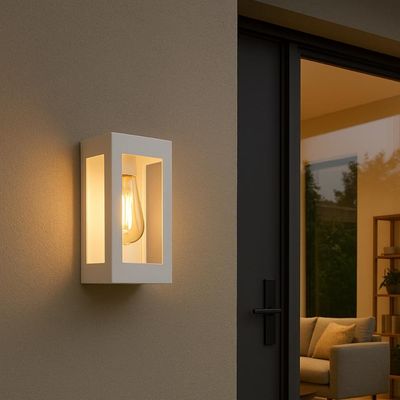 Kit 6 Arandelas Externas Prime Luminárias Bivolt de Parede Jardim Muro Entrada Dital