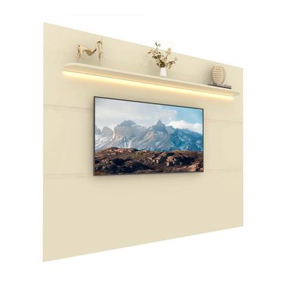 Painel Royal Com Led Off White - Gelius Móveis