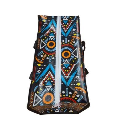 Bolsa Mala Sacola Feira Viagem Armazenamento Multiuso Dobrável Em Lona Impermeável Com Ziper Modelo:4