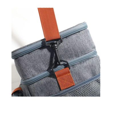 Bolsa Termica Marmita Lancheira Multiuso Alça Dois Compartimentos Cor:preto