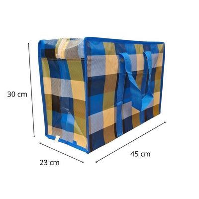 Bolsa Mala Sacola Feira Viagem Armazenamento Multiuso Dobrável Em Lona Impermeável Com Ziper Modelo:1