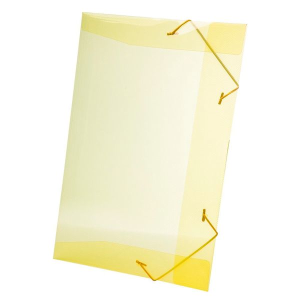 Pasta Aba Elástico Dello Line sem Lombo Amarela 33,5x23,5cm