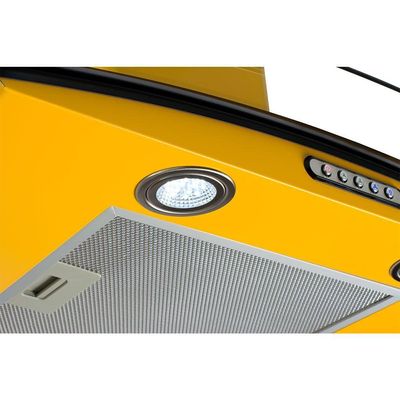 Coifa De Parede 60cm Vidro Curvo Slim Nardelli Yellow 220V
