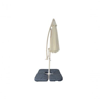 Ombrelone Lateral 3m Tahiti Fendi Com Manivela Fratini Sem Base