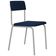 Kit 04 Cadeiras Estofada Para Sala de Jantar Sense Branco C01 Linho Azul Escuro - Lyam Decor