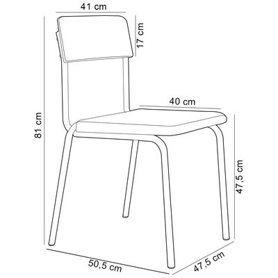 Kit 02 Cadeiras Estofada Para Sala de Jantar Sense Branco C01 Linho Mostarda - Lyam Decor