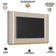 Rack Para Sala LED Com Painel Para TV 70 Pol Elysia L05 Tauari Off White Fosco - Lyam Decor