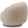 Kit 02 Poltronas Giratória Orgânica Para Sala Living Elodie M05 Bouclê Creme - Lyam Decor