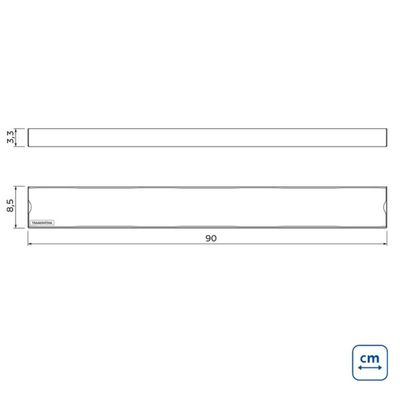 Ralo New Slim Tramontina Aço Inox 90x8,5cm Peneira Removível Banheiro Lavanderia