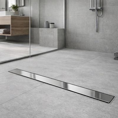 Ralo New Slim Tramontina Aço Inox 90x8,5cm Peneira Removível Banheiro Lavanderia