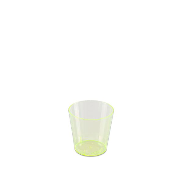 Copo de Acrílico Prafesta Mini 25ml com 10 Unidades Amarelo