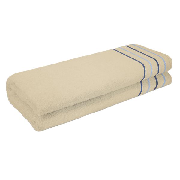 Toalha de Banho Groh Anitta 100x50cm 100% Algodão Baunilha