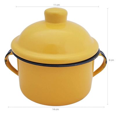 Açucareiro Esmaltado Porta Açúcar 450ml Tradicional