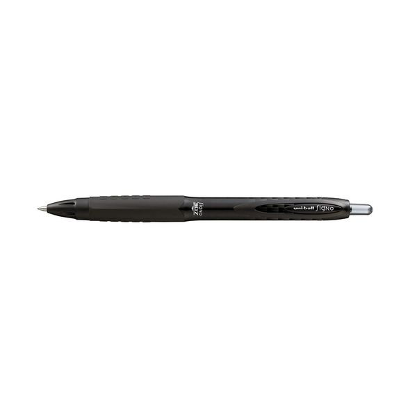 Caneta Retrátil Uniball Signo-307 Grip Emborrachado Preta 0.7mm