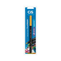 Marcador Artístico Cis Dual Brush Fine Aquarelável Laranja Neon 0.8mm