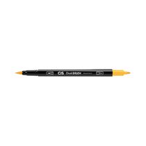 Marcador Artístico Cis Dual Brush Fine Aquarelável Laranja Neon 0.8mm