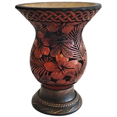 Cuia Chimarrão Tererê Porongo Decorada Laser 14cm