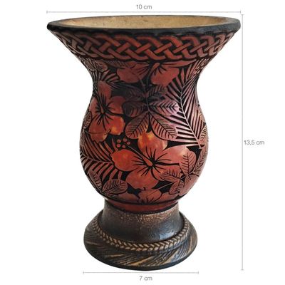 Cuia Chimarrão Tererê Porongo Decorada Laser 14cm