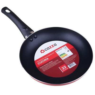 Frigideira Antiaderente Cazza Cucina Vermelha 22cm