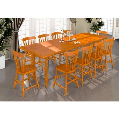 Mesa Retangular Piratini Colonial 90x250 cm 100LB Mel