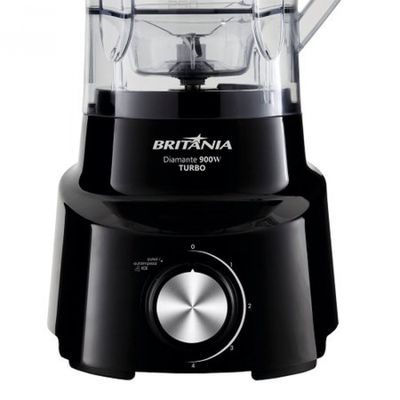 Liquidificador Diamante 800 4 Velocidades Pulsar - Britânia Preto / 110V