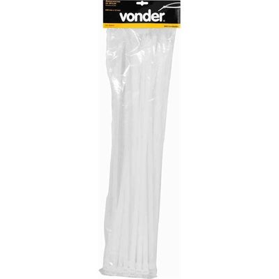 Abraçadeira De Nylon, Branca, 640 Mm X 12,0 Mm, Com 100 Peças, Vonder Ostenvonder