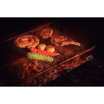 Grelha Tramontina Churrasco Black Carbono Nitrocarbonetado