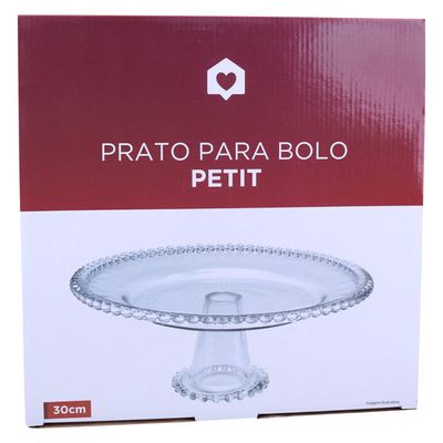 Prato para Bolo de Vidro 30cm Petit CV244730 Cazza