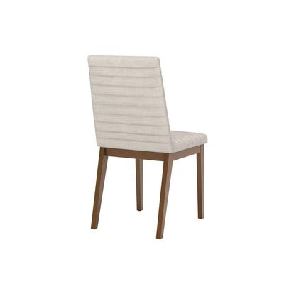 Conjunto 2 Cadeiras Elena Para Mesa De Jantar Nature Com Linho
