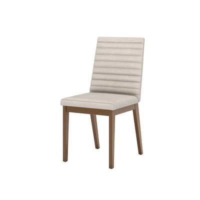 Conjunto 2 Cadeiras Elena Para Mesa De Jantar Nature Com Linho