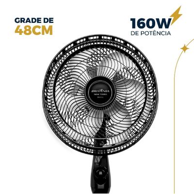 Ventilador de Coluna Britânia 6 Pás de 40cm 160W BVC41A 127V